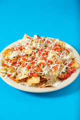 Mexican beef nachos