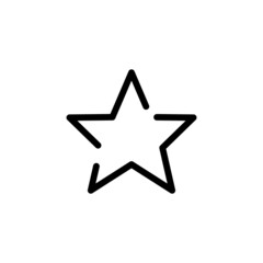 Star icon. suitable for favorite symbol, featured, best. line icon style. simple design editable. Design template vector