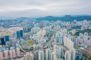 Fototapeta premium Residential buildings in Hong Kong