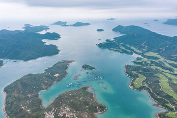 Aerial view of Sai Kung, Hong Kong
