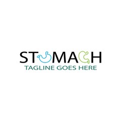 stomach care logo concept icon designs vector
