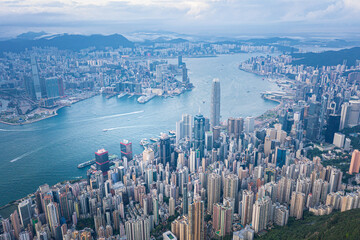 Hong Kong Victoria Harbor at daytime