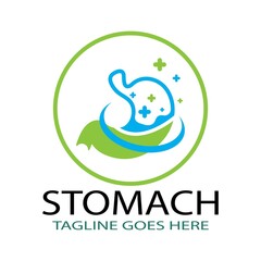 stomach care logo concept icon designs vector