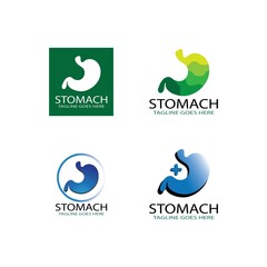 Fototapeta premium stomach care logo concept icon designs vector