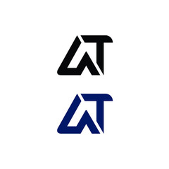 A-T monogram or shortened version of AUTO for icons or logos
