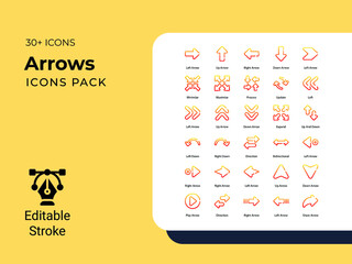 Arrow vector icon pack