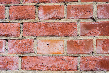 旧丸山変電所の赤煉瓦の壁の模様