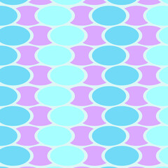 hand drawn geometric pattern on blue and pink colors