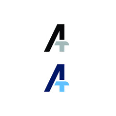 A-T monogram or shortened version of AUTO for icons or logos