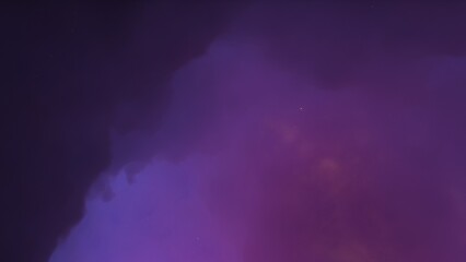 Bright galaxy nebula in cosmos 3d render	
