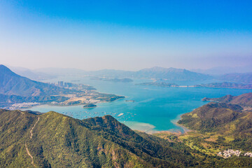 Aerial view of Ma On Shan Country Park, East of Hong Kong