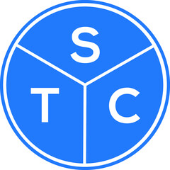 STC letter logo design on black background. STC creative  initials letter logo concept. STC letter design.