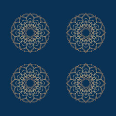 mandala icon and symbol logo