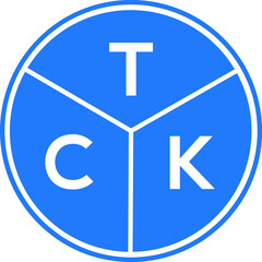 TCK letter logo design on black background. TCK  creative initials letter logo concept. TCK letter design.