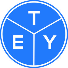TEY letter logo design on black background. TEY creative  initials letter logo concept. TEY letter design.