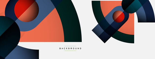 Trendy shapes, color minimal design composition, lines and shadows for wallpaper banner background or landing page