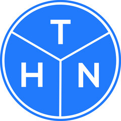 THN letter logo design on black background. THN  creative initials letter logo concept. THN letter design.
