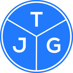 TJG letter logo design on black background. TJG creative  initials letter logo concept. TJG letter design.