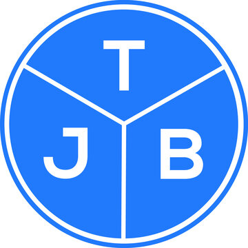 TJB letter logo design on black background. TJB creative  initials letter logo concept. TJB letter design.