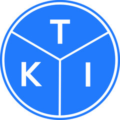 TKI letter logo design on black background. TKI creative  initials letter logo concept. TKI letter design.