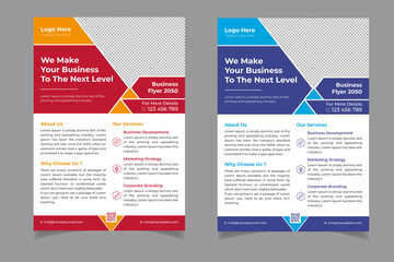 Creative corporate business flyer template design