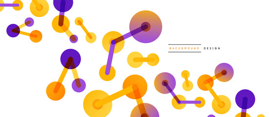 Network concept abstract background. Dots connection. Big data idea. Business template for wallpaper, banner, background or landing