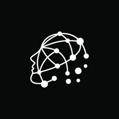 an illustration of AI artificial intelligence by utilizing lines that are made into objects