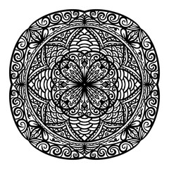 Mandalas for coloring book. Decorative round ornaments. Unusual flower shape. Oriental pattern, illustration, Mandala patterns. Weave design elements. Coloring book page