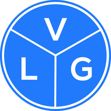 VLG letter logo design on white background. VLG  creative circle letter logo concept. VLG letter design.