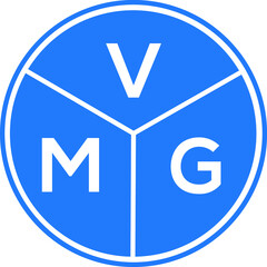 VMG letter logo design on white background. VMG  creative circle letter logo concept. VMG letter design.