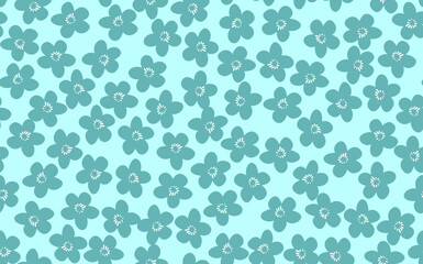 Floral seamless with hand drawn color flowers. Cute summer background. Modern floral compositions. Fashion vector stock illustration for wallpaper, posters, card, fabric, textile