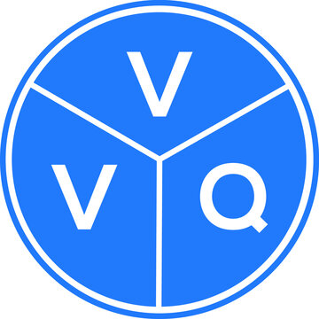 VVQ letter logo design on black background. VVQ  creative initials letter logo concept. VVQ letter design.