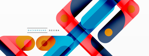 Lines geometric creative abstract background. Bright color line composition for wallpaper, banner, background or landing