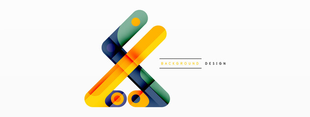 Lines geometric creative abstract background. Bright color line composition for wallpaper, banner, background or landing