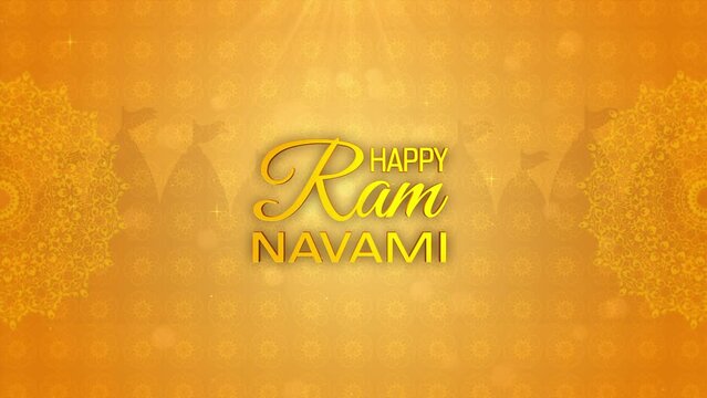 4k high quality Ram Navami 2022 Background with 3d text