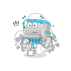 canned fish running illustration. character vector