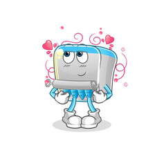 canned fish shy vector. cartoon character