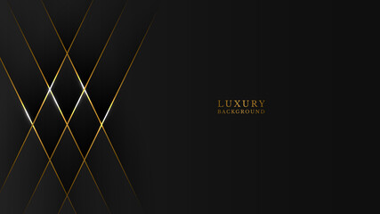 abstract black and golden lines background