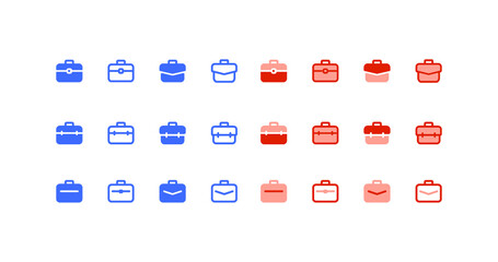 briefcase line vector illustration icon