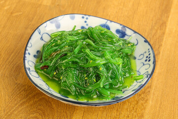 Japanese traditional seaweed salad Chukka