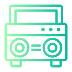 radio gradient icon