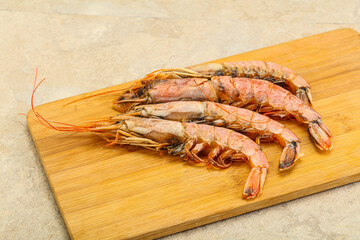 Tasty big Langoustine over the board