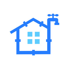 blue house icon