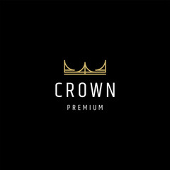 Crown logo icon design template