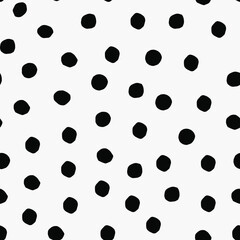 Seamless Polka Dot pattern. Abstract texture with paper cut small circles. Dotted background.