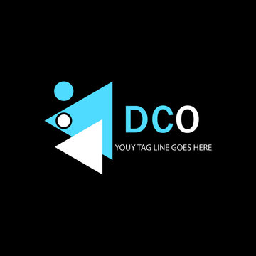 DCO letter logo creative design with vector graphic