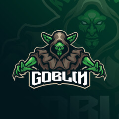 Goblin mascot logo design with modern illustration concept style for badge, emblem and t shirt printing. Angry goblin illustration for sport and esport team. © Ahmadbrutalism666