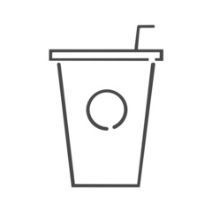 cup outline vector icon eps10