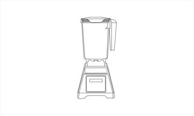 Blender icon vector line art. Line blender kitchen utensil object vector illustration. Blender Home Appliance Electrolux PNG. Modern kitchen blender. Blender thin line icon kitchen and cooking mixer 