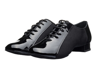 Men's shoes for dancing on a white isolated background